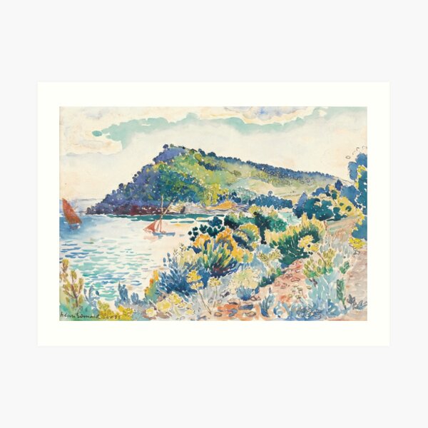 Henri Edmond Cross - ÉTUDE POUR LE CAP NÈGRE Art Print