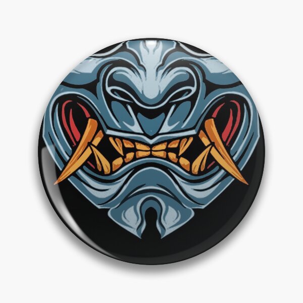 Item preview, Blue Samurai Face Mask designed and sold by ProfCatPardus.