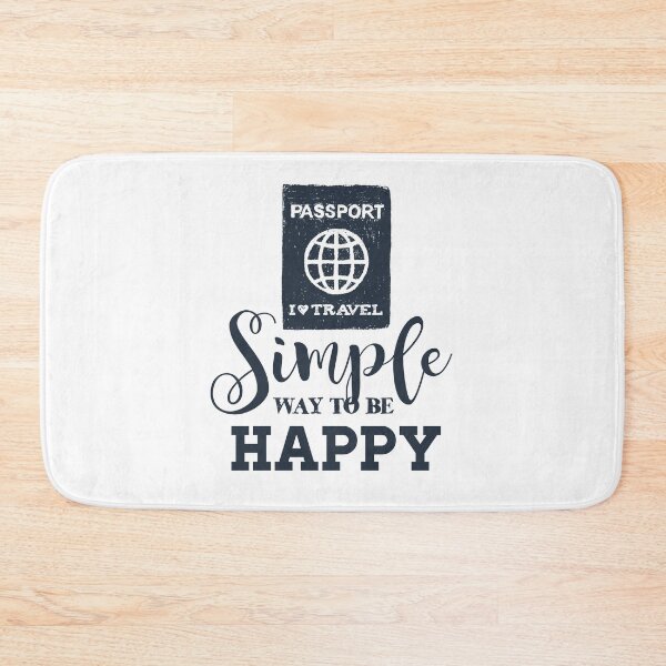 Item preview, Passport. Simple Way To Be Happy. Adventure, Travel, Wanderlust designed and sold by Sloth Astronaut.