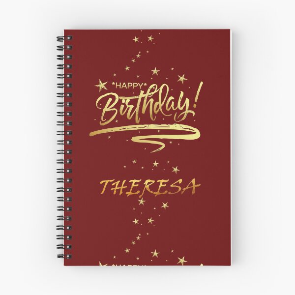 Item preview, HAPPY BIRTHDAY THERESA : Unique & Special Gift that Customs on your Personal Name with an Enjoying & Lovely Design designed and sold by roji-world-shop.