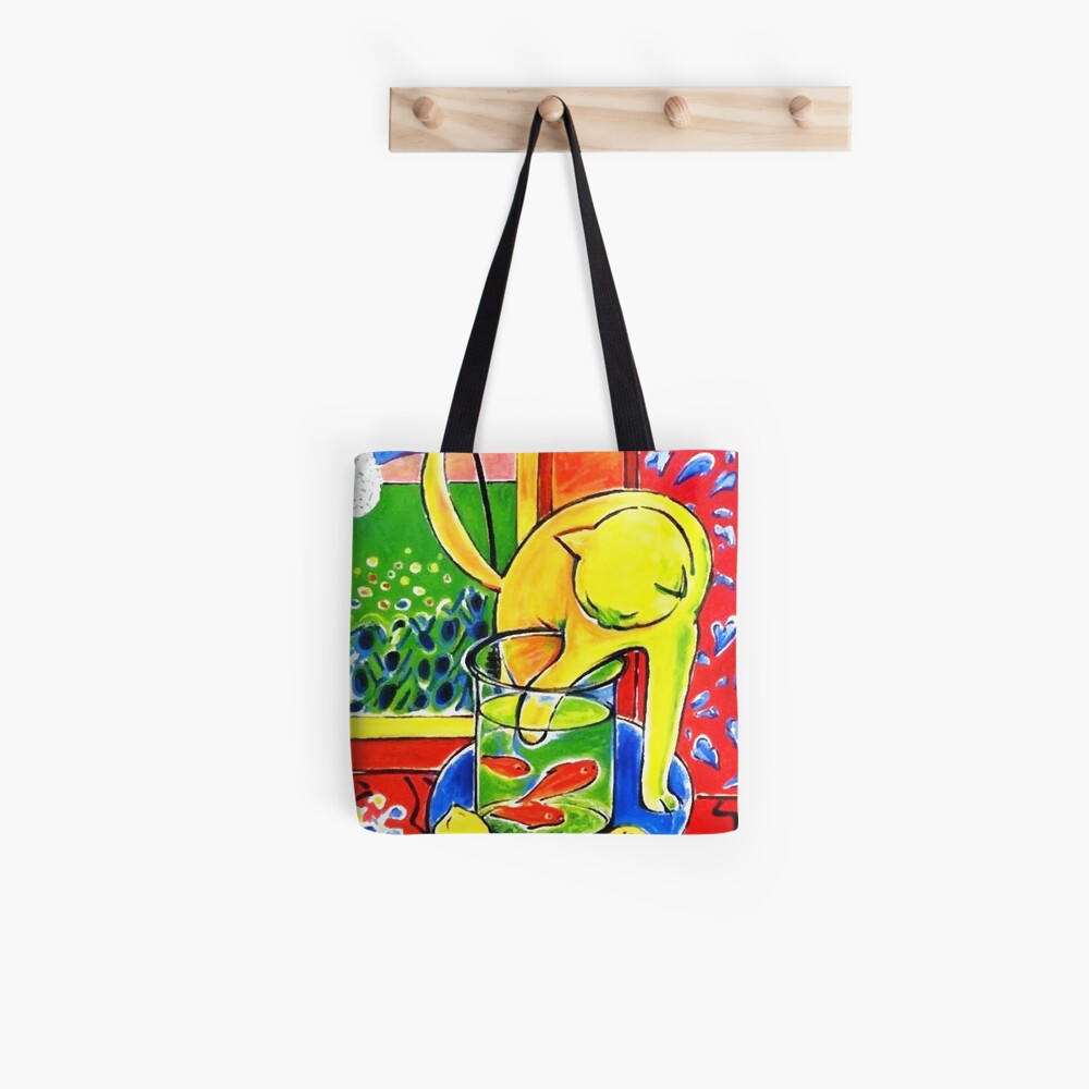 Henri Matisse, Le Chat Aux Poissons Rouges 1914, (The Cat With Red Fishes), Artwork, Men, Women, Youth Tote Bag