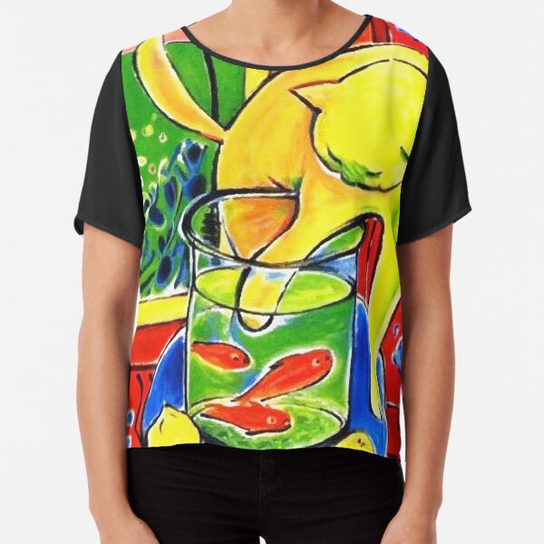 bekannt sowohl für seine Verwendung von Farbe als auch für seine flüssige und originelle Zeichenkunst. Er war Zeichner Chiffon Top