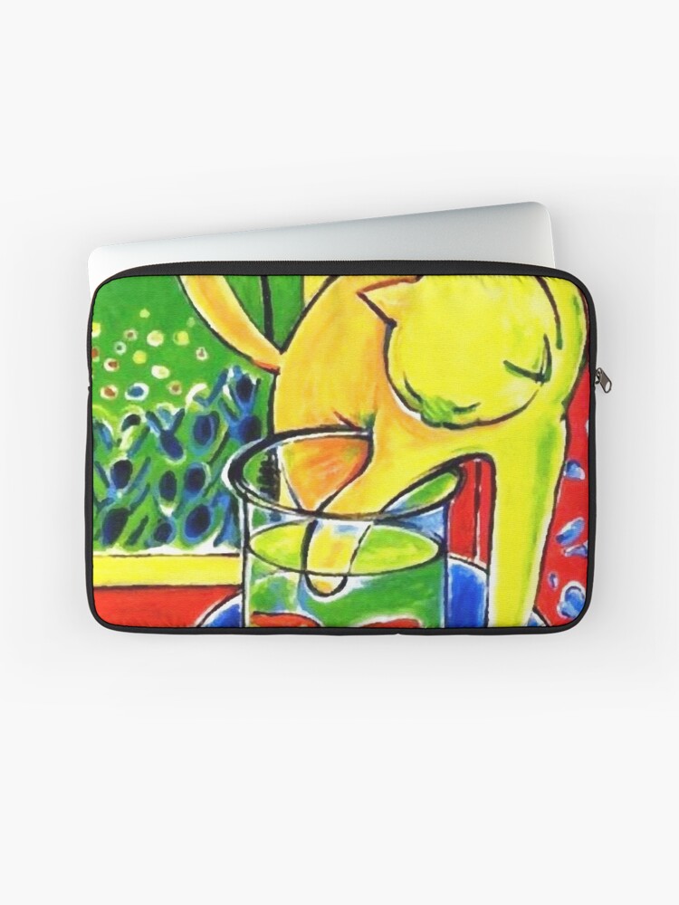 Henri Matisse Le Chat Aux Poissons Rouges 1914 The Cat With Red Fishes Artwork Men Women Youth Laptop Sleeve By Clothorama Redbubble