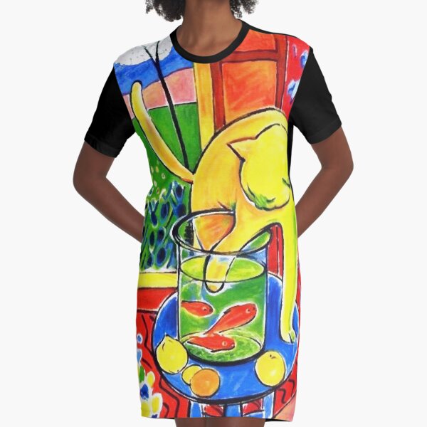 bekannt sowohl für seine Verwendung von Farbe als auch für seine flüssige und originelle Zeichenkunst. Er war Zeichner T-Shirt Kleid
