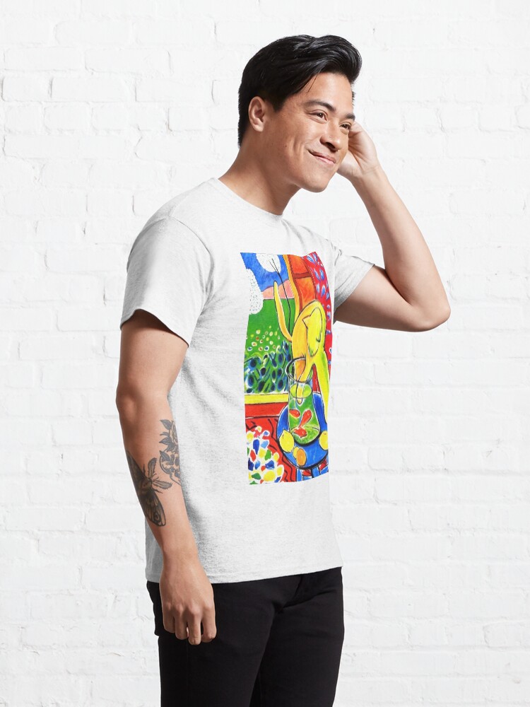 Alternate view of Henri Matisse, Le Chat Aux Poissons Rouges 1914, (The Cat With Red Fishes), Artwork, Men, Women, Youth Classic T-Shirt