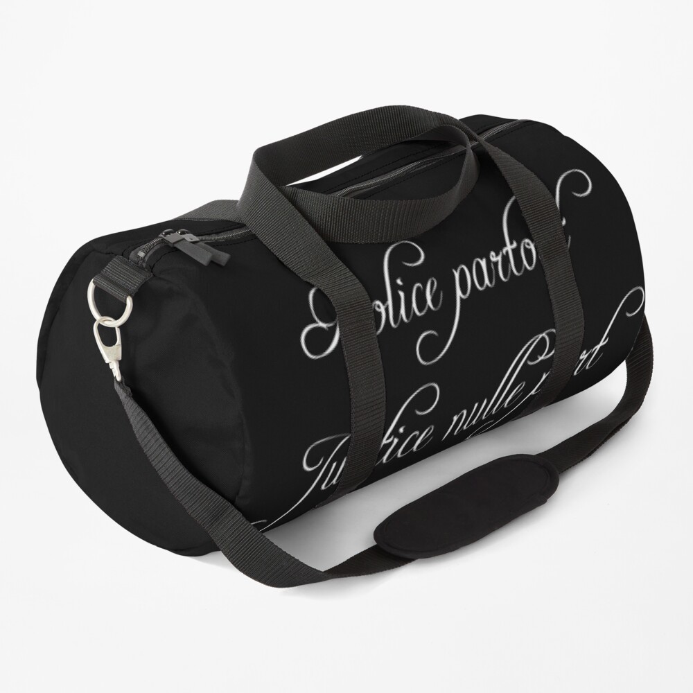justice duffle bag