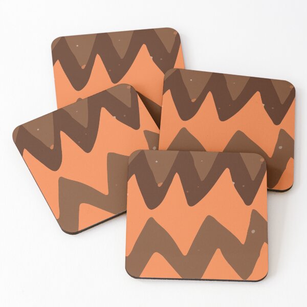 Item preview, Abstract Monotonous Orange Color Zigzag Shapes Background GC-114-2 designed and sold by GraphicCharms.