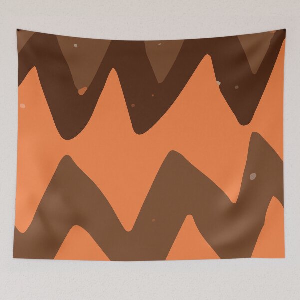 Item preview, Abstract Monotonous Orange Color Zigzag Shapes Background GC-114-2 designed and sold by GraphicCharms.