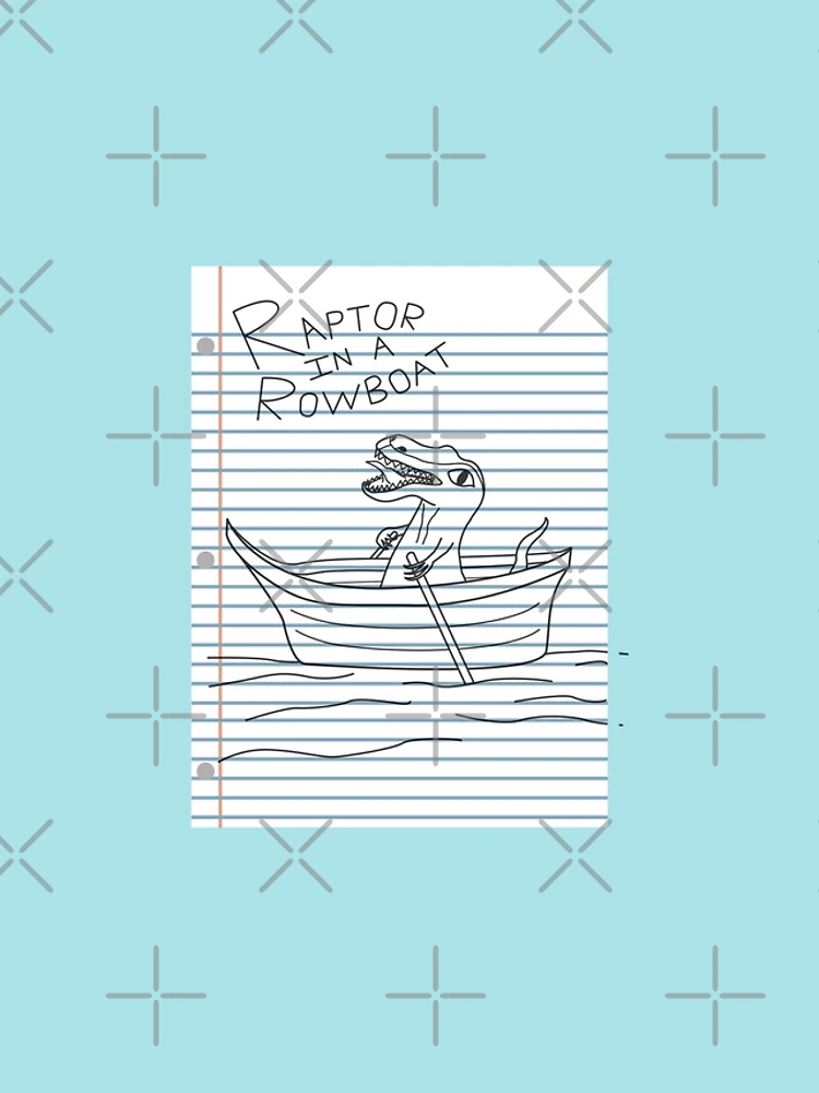Thumbnail 4 of 4, iPhone Case, Looseleaf Raptor In A Rowboat designed and sold by Turlguy.