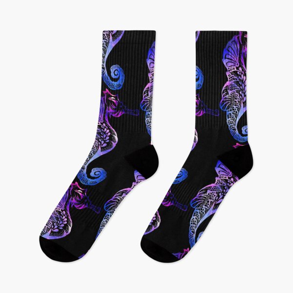 Item preview, Colorful Sea Horse Abstract Artistic Art Gift Idea designed and sold by haselshirt.