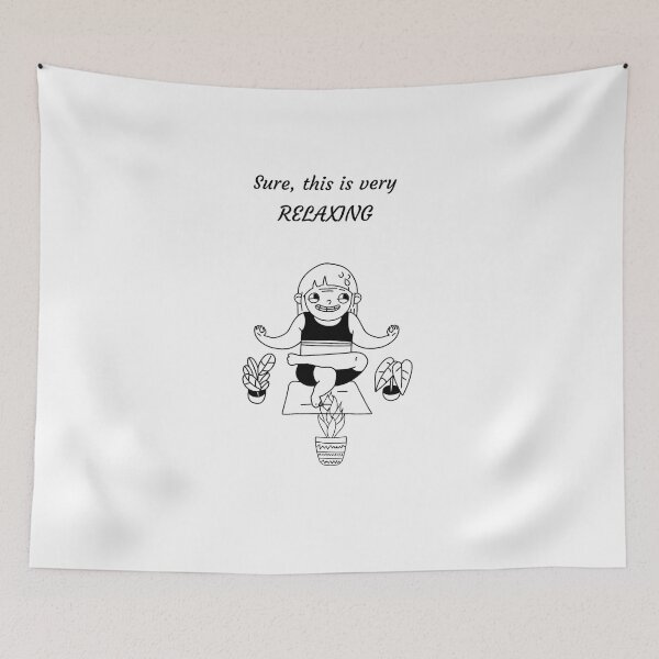 Item preview, Sure, this is very Relaxing- Funny Yoga Design designed and sold by joabaj.
