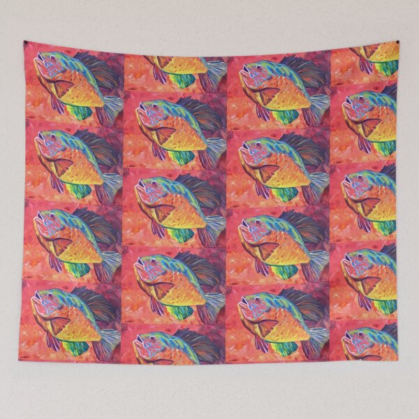 Item preview, Colorful Fish Painting designed and sold by gabriellamamo.