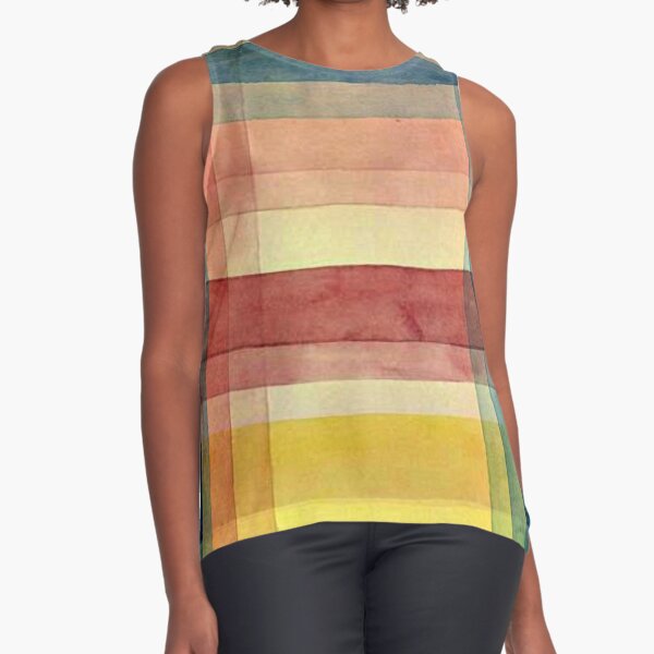 Paul Klee - Architecture of the Plain, famous painting Sleeveless Top
