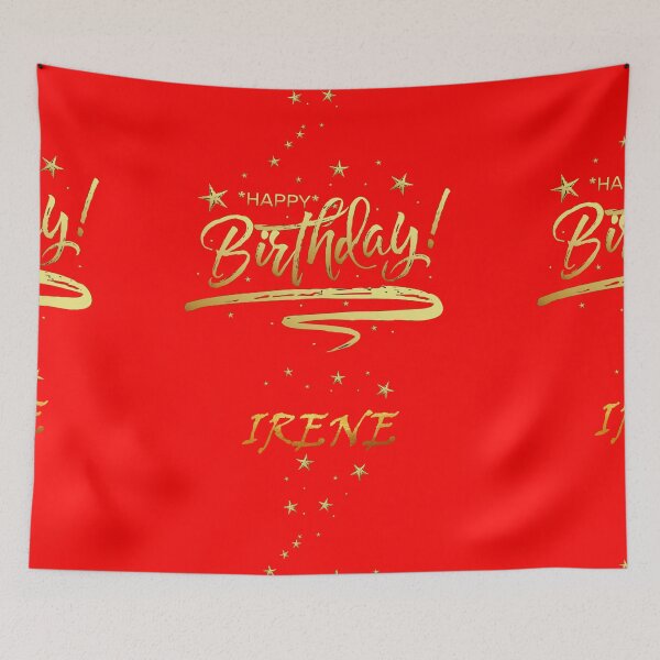 Item preview, HAPPY BIRTHDAY IRENE : Unique & Special Gift that Customs on your Personal Name with an Enjoying & Lovely Design designed and sold by roji-world-shop.