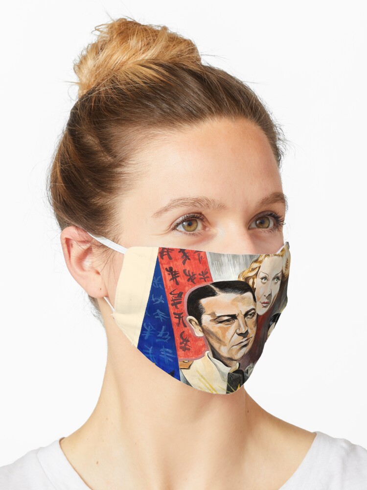 Shanghai Express Marlene Dietrich Vintage Film Movie Poster Mask By Amberflash Redbubble