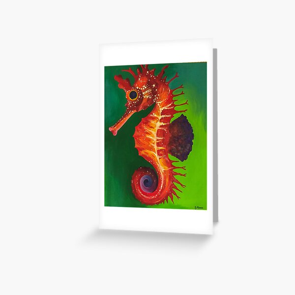 Grußkarten: Seepferdchen Malen | Redbubble