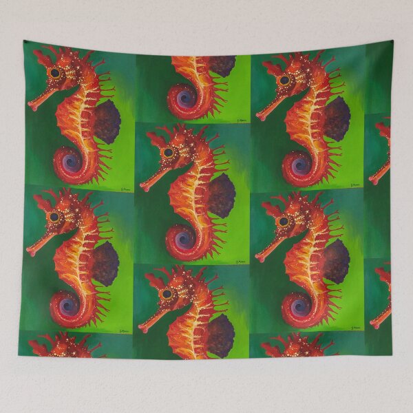 Item preview, Pintura de caballito de mar designed and sold by gabriellamamo.