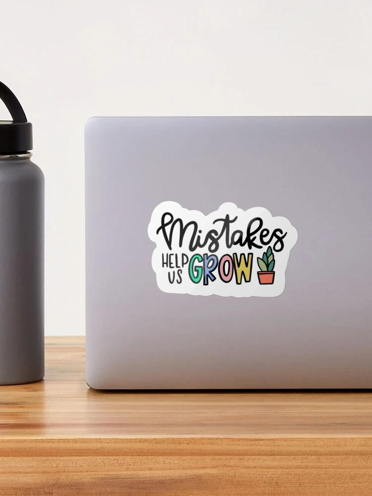 Teachergive | Mistakes Help Us Grow Teacher Stickers sale