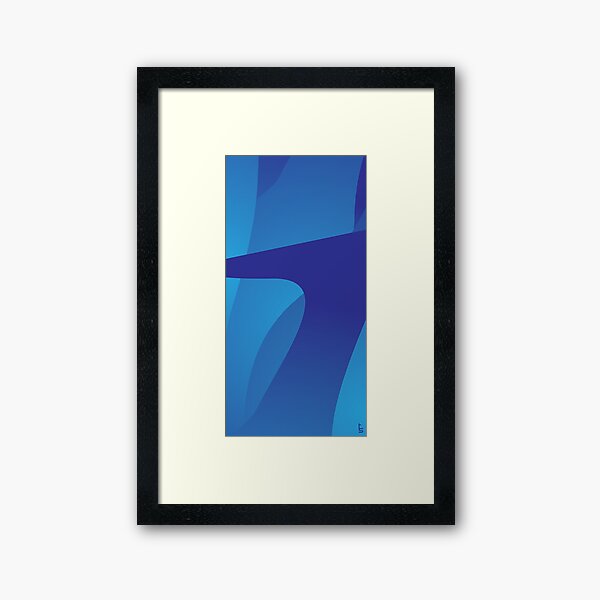 Blue Journey Framed Art Print