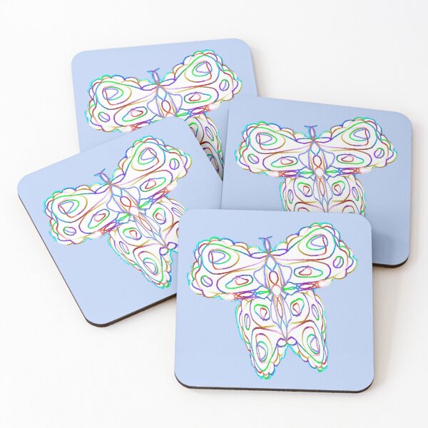 Item preview, Rainbow Butterfly on White designed and sold by KazM.