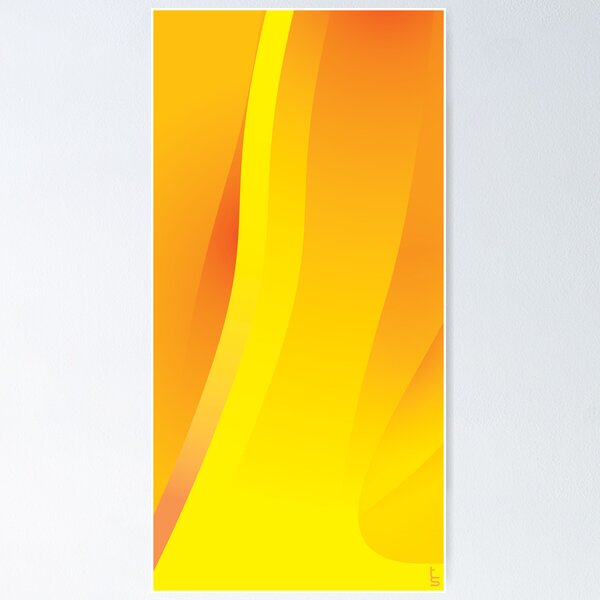 Yellow-Orange Flame Poster