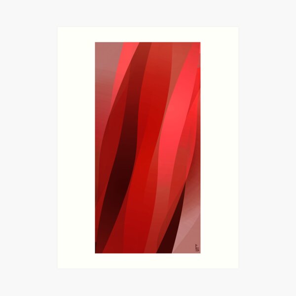 Red Twist Art Print