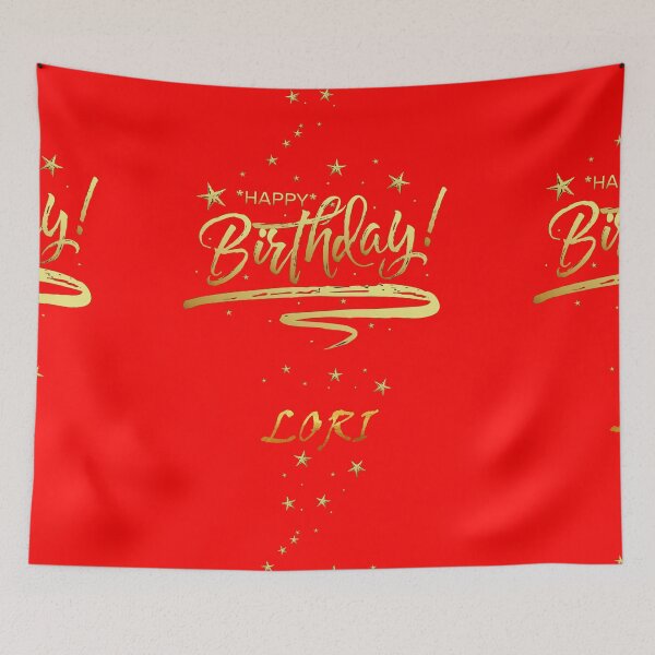 Item preview, HAPPY BIRTHDAY LORI : Unique & Special Gift that Customs on your Personal Name with an Enjoying & Lovely Design designed and sold by roji-world-shop.