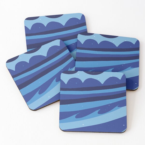 Item preview, Cool Blue Color Bold Shapes Vector Graphic Artwork GC-114-4 designed and sold by GraphicCharms.