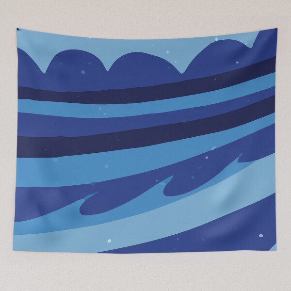 Item preview, Cool Blue Color Bold Shapes Vector Graphic Artwork GC-114-4 designed and sold by GraphicCharms.
