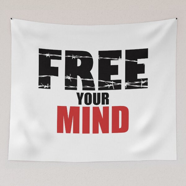 Item preview, Free Your Mind, barbed wire - Free Thinker designed and sold by ArtOfRebellion.