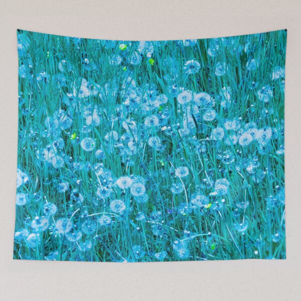 Item preview, Dandelion meadow in turquoise designed and sold by MarionsArt.
