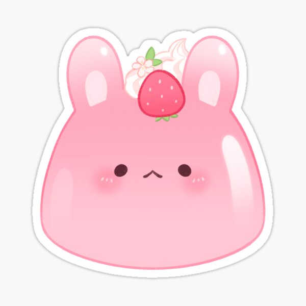 Strawberry pudding Sticker
