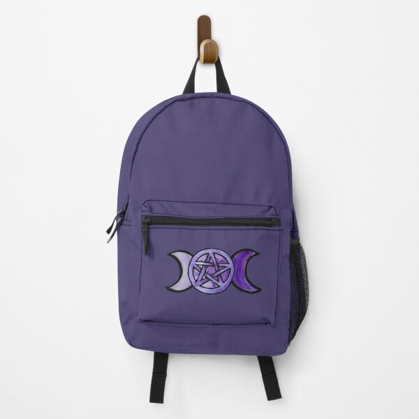 Item preview, Purple triple moon pentagram designed and sold by FrictionMaxxing.