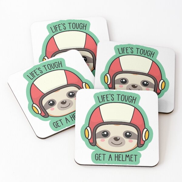 Item preview, Sloth with Helmet/Message -- More animals available in my shop! -- designed and sold by RobbieAmrein.