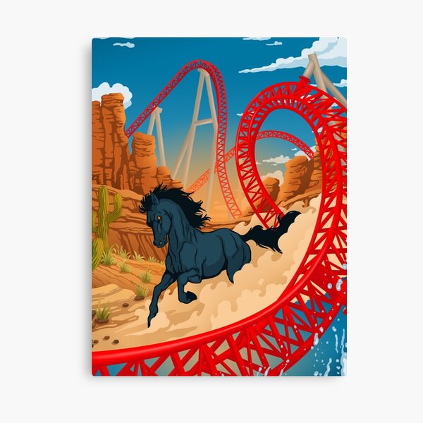 THE WILD ONE Maverick Roller Coaster Cedar Point Theme Park Canvas Print