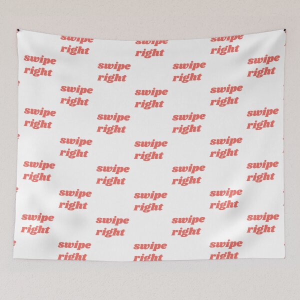 Item preview, Swipe right text designed and sold by isobelcough.