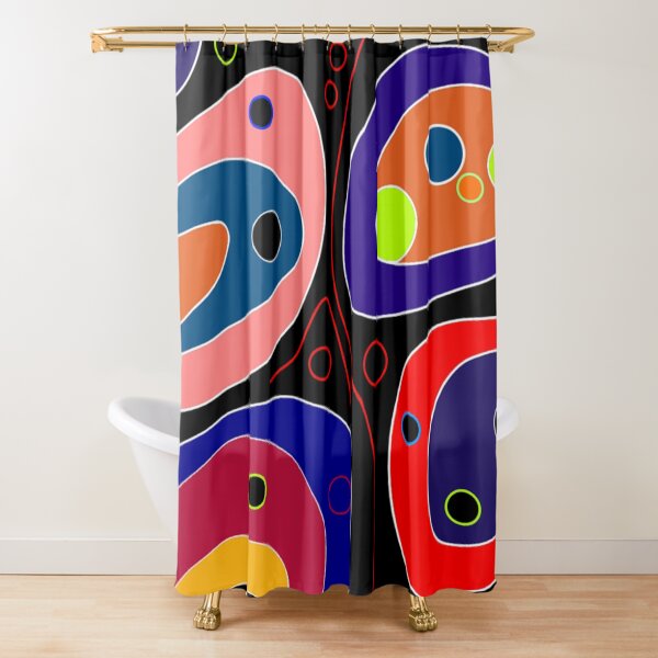 Dizzy Dots Shower Curtain