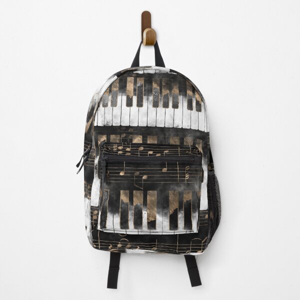 Item preview, Piano keys and Notes - Watercolor and gold designed and sold by Nartissima.