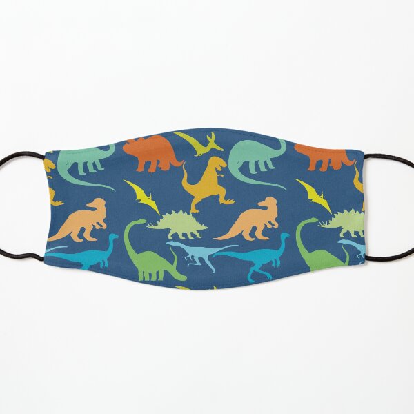 Colorful Dinosaur Pattern Kids Mask