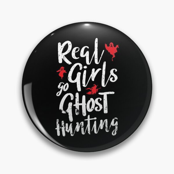 Item preview, Real Girls Go Ghost Hunting Retro Style Design designed and sold by PugSwagClothing.