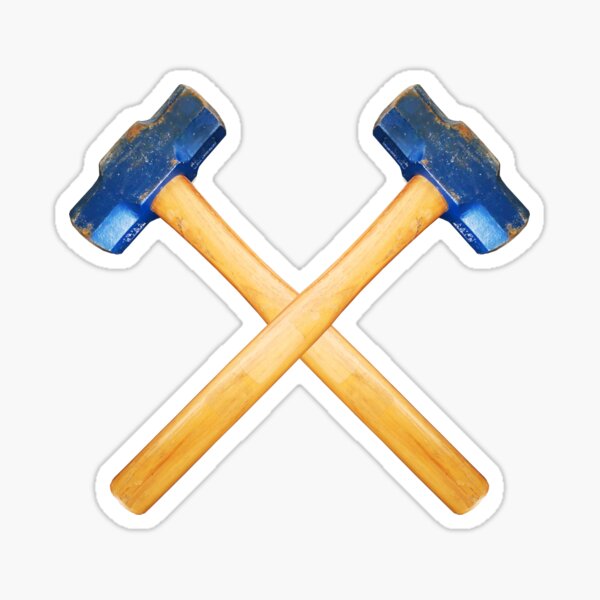 Item preview, mini sledge hammer crossed designed and sold by TEN10digital.