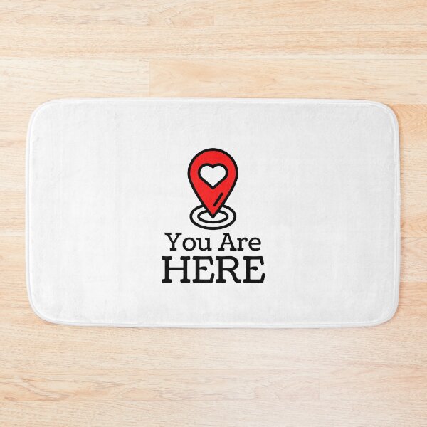 Item preview, You Are Here Heart Location Pin Pocket designed and sold by itismimi.