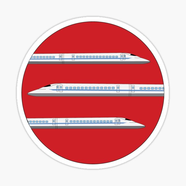 Japanese Bullet Train Stickers for Sale | Redbubble