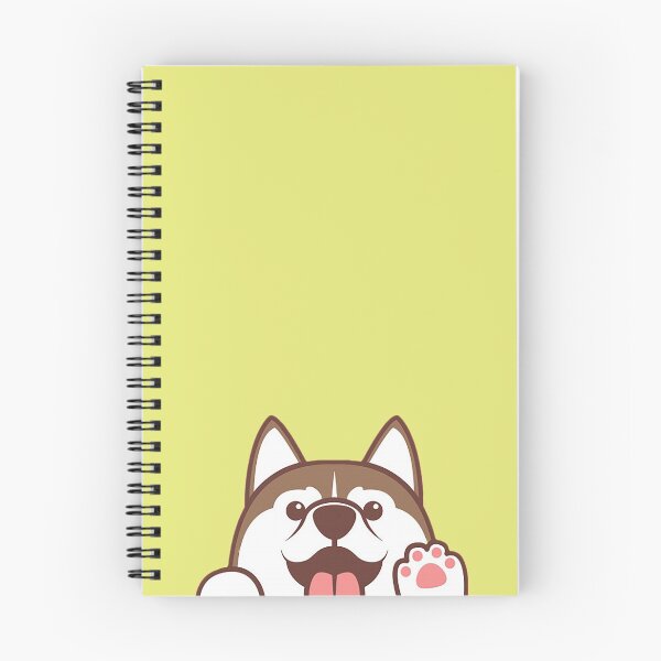 Artikelvorschau, Lustiger brauner Siberian Husky-Hund, der Ihnen winkt! entworfen und verkauft von unknownvirtuoso.