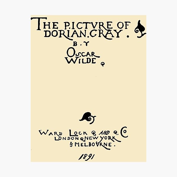 Item preview, Picture of Dorian Gray 1891 Cover designed and sold by tysmiha.