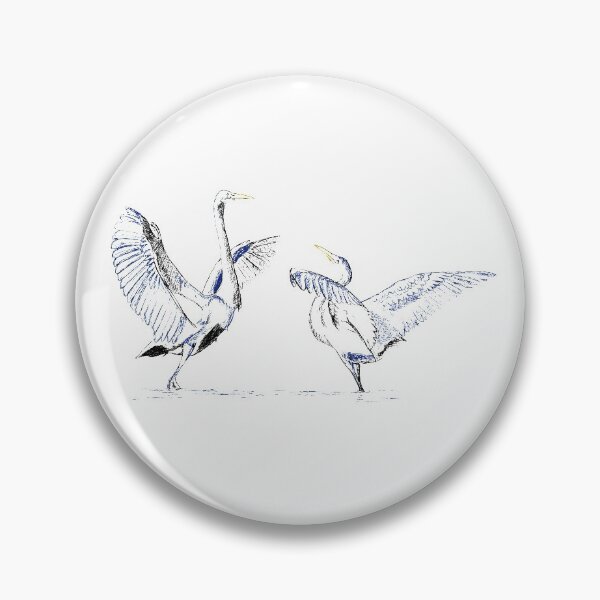 Item preview, Great Egrets dancing in the water designed and sold by Agata Kowalczyk.