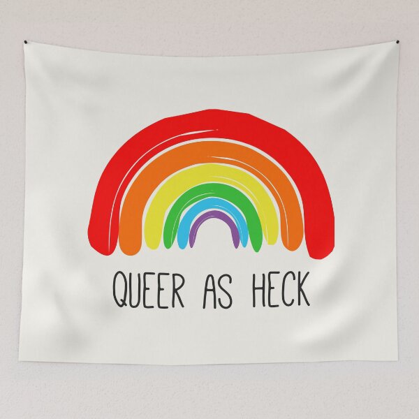Item preview, Queer as Heck designed and sold by tysmiha.