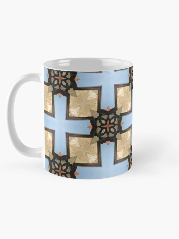 Aperçu 5 sur 6. Mug à café avec l'œuvre Funky Abstract Pattern créée et vendue par RiaBubble.