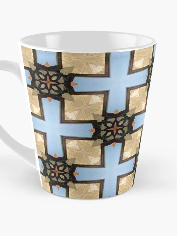 Aperçu 3 sur 4. Mug à café avec l'œuvre Funky Abstract Pattern créée et vendue par RiaBubble.
