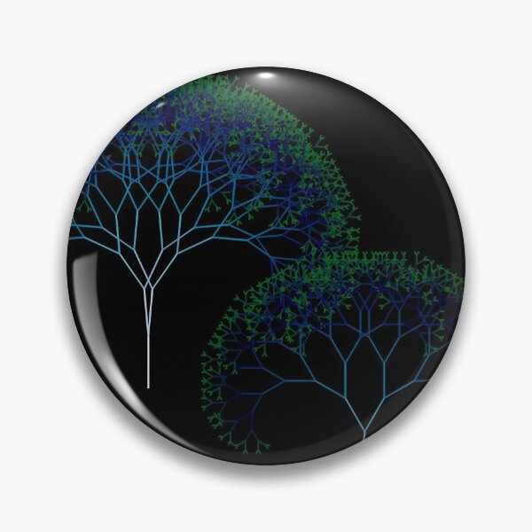Item preview, Blue ocean colour fractal trees designed and sold by kzsg.